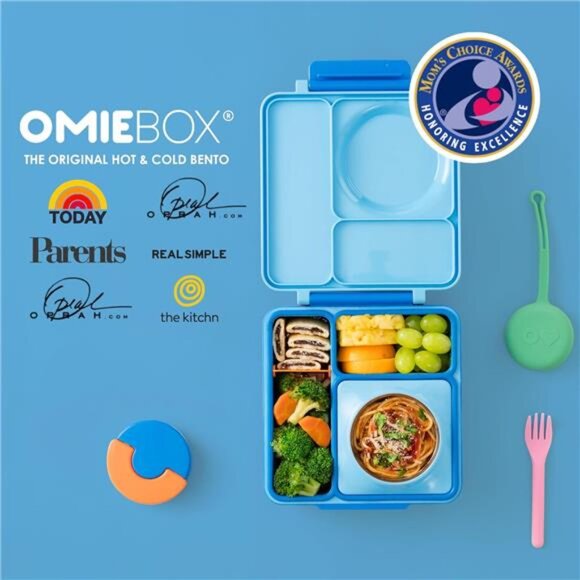 OmieBox Bento Box for Kids - Insulated Bento Lunch Box with Leak Proof Vacuum - Picture 5 of 7